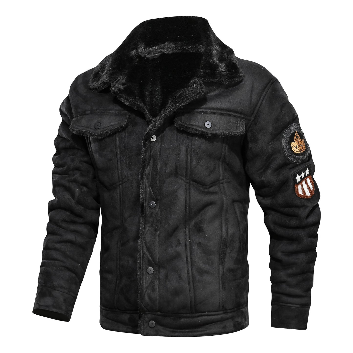 Men Autumn Thick Warm Fleece Leather Jacket Coat Men Winter Outwear Casual Military Bomber Motor Biker Leather Jackets Men eprolo
