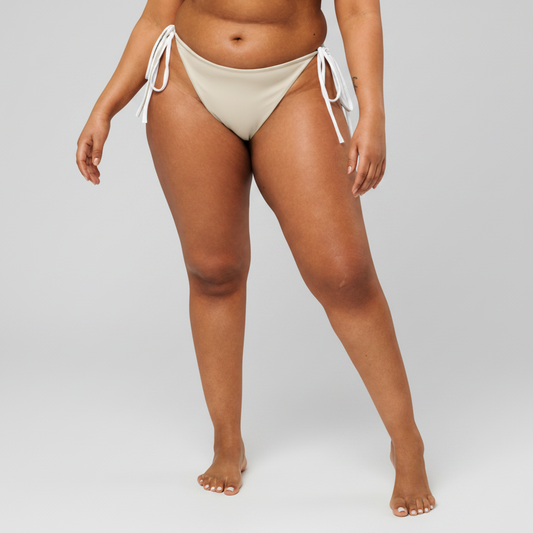 All-Over Print Recycled String Bikini Bottom NORÐR Clothing