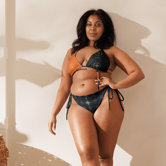 SUÐR '26 String-Bikini-Set – Kompass Orange NORÐR Clothing