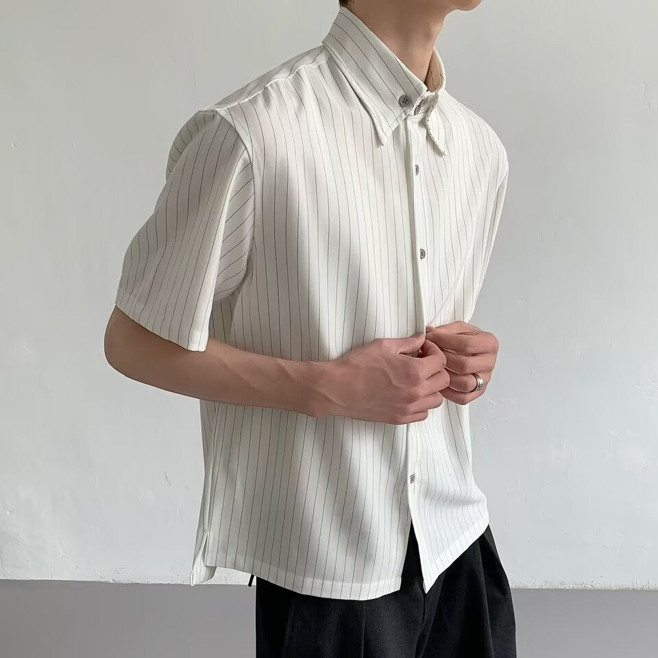 Casual Striped Short Sleeve Shirt for Men eprolo