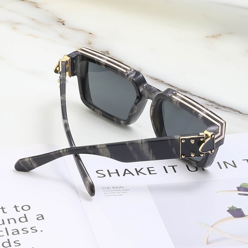 Millionaire Style Sunglasses Men Fashion Trendy Sunglasses Women High-End Square Frame Sunglasses eprolo