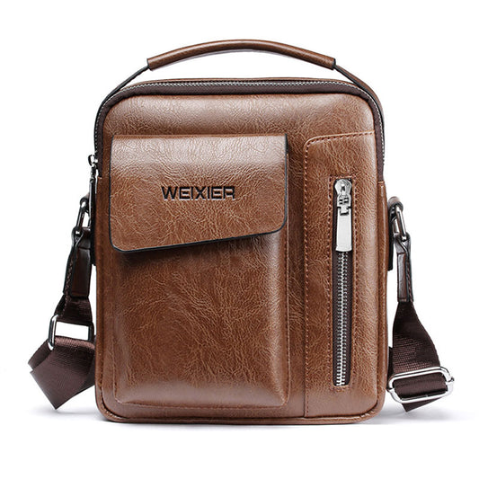 Casual Men Shoulder Bag Vintage Crossbody Bags High Quality Male Bag PU Leather Handbag Capacity Men Messenger Bags Tote Bag eprolo