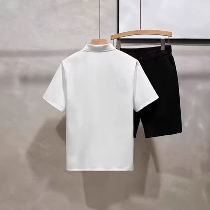 Solid Color Polo Shirt Men Short Sleeve eprolo