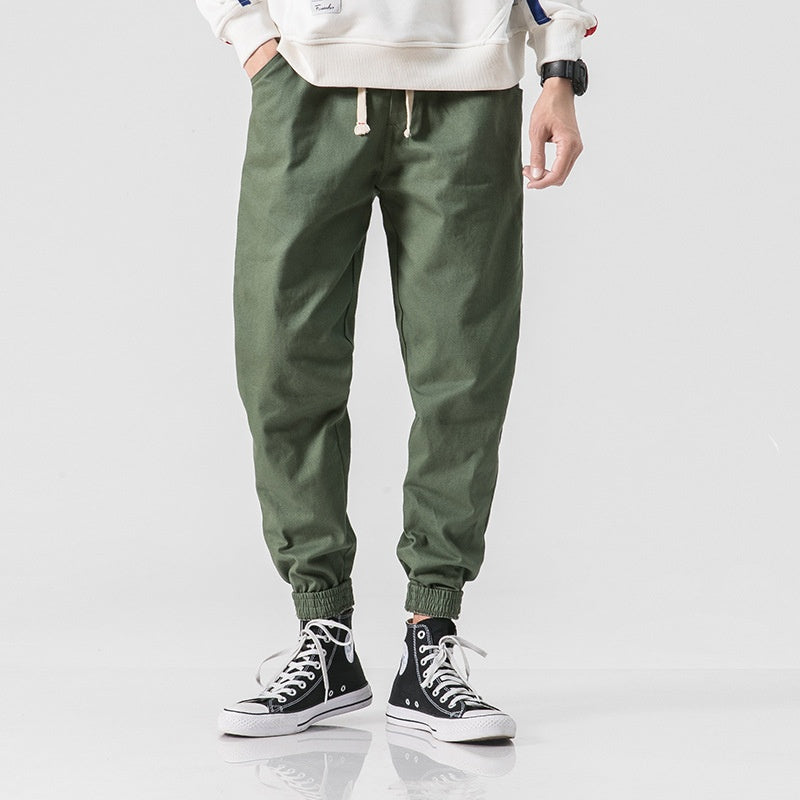 Loose ankle drawstring pants for men eprolo