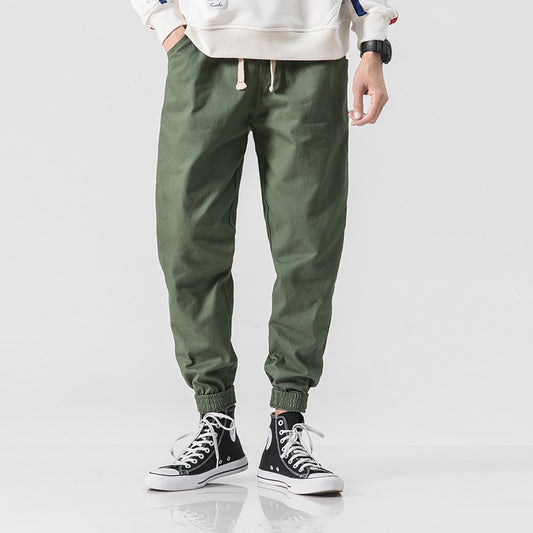 Loose ankle drawstring pants for men eprolo