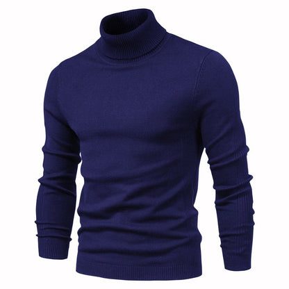 Slim fit high neck casual knitted sweater eprolo