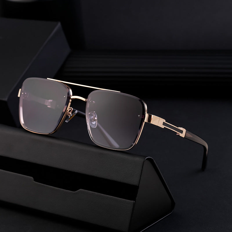New Retro Sunglasses for Men, Square Frame, Stylish Sun Protection Glasses, High-End Men's Sunglasses eprolo