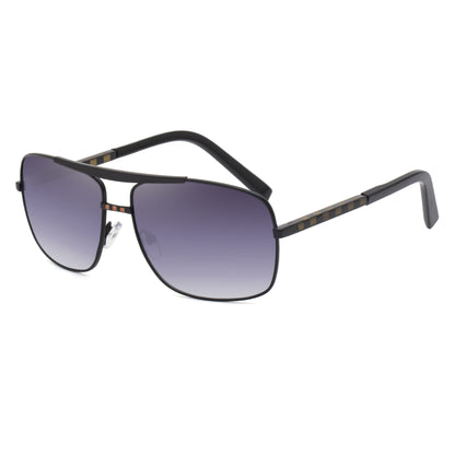 New Attitude Vintage Square Frame Sunglasses for Men, Fashionable Retro Aviator Style Shades, Streetwear Trendy Eyewear eprolo
