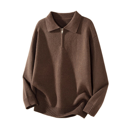 Simple Polo Neck Knitwear for Men and Women eprolo