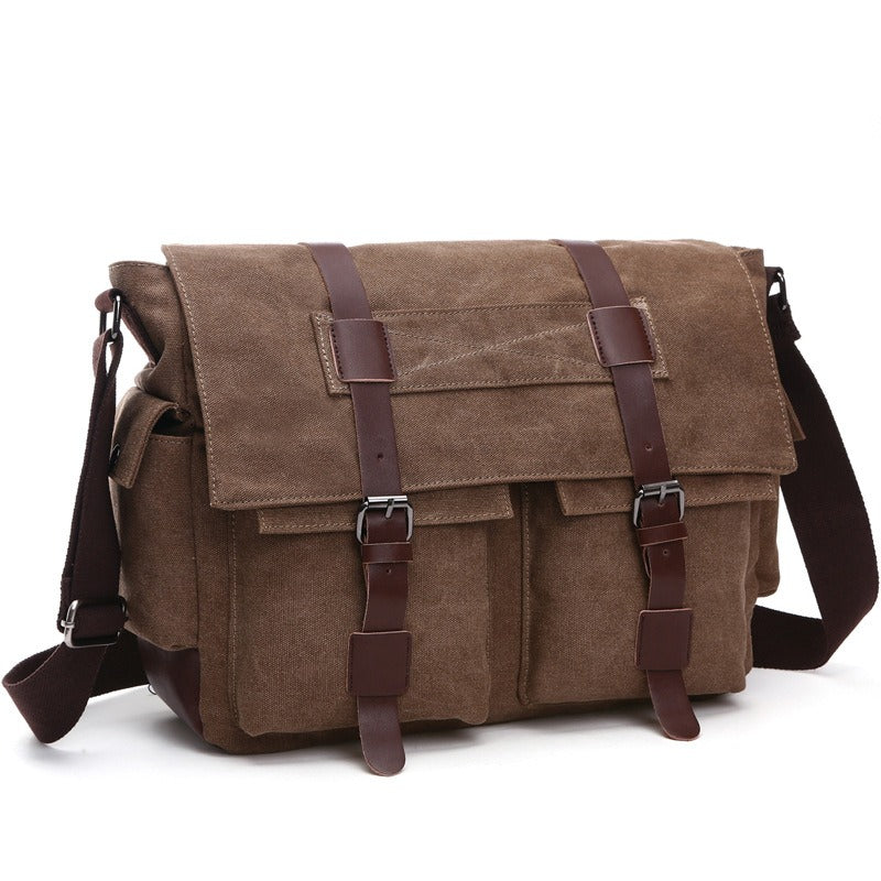 Men Business Messenger Bags For Men Shoulder Bag vintage Canvas Crossbody Pack Retro Casual Office Travel Bag eprolo