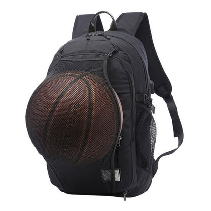 Men Sport Basketball Backpack Laptop School Bag For Teenager Boys Soccer Ball Pack Bag Male With Football Basketball Net eprolo
