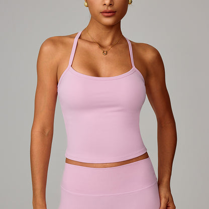 Beautiful back yoga vest quick drying fitness top eprolo