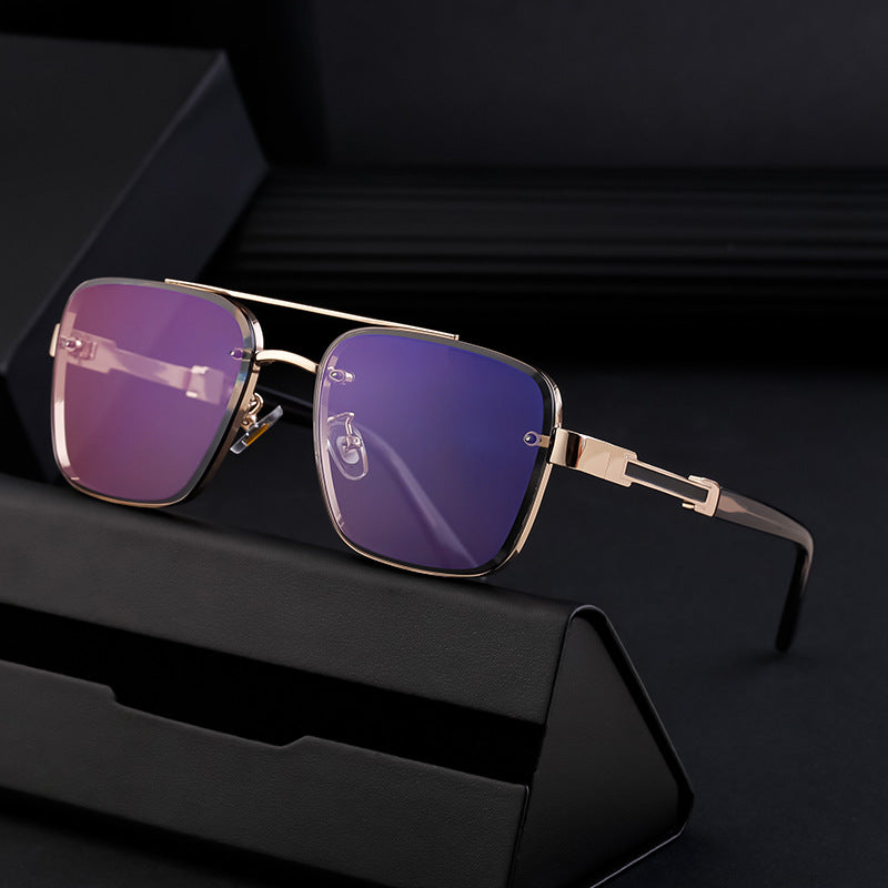 New Retro Sunglasses for Men, Square Frame, Stylish Sun Protection Glasses, High-End Men's Sunglasses eprolo