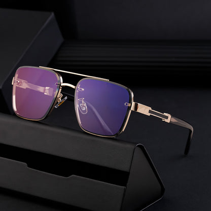 New Retro Sunglasses for Men, Square Frame, Stylish Sun Protection Glasses, High-End Men's Sunglasses eprolo