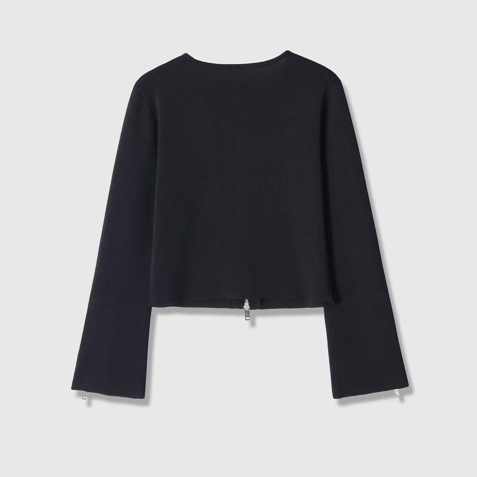Retro style long sleeved round neck zipper jacket eprolo