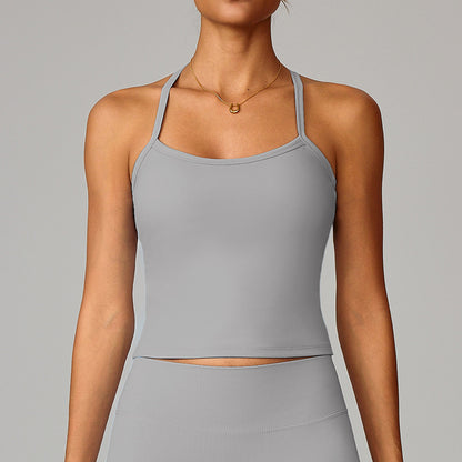 Beautiful back yoga vest quick drying fitness top eprolo