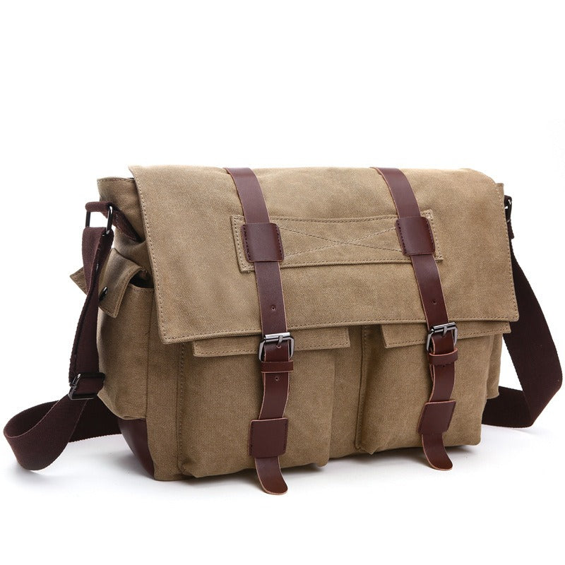 Men Business Messenger Bags For Men Shoulder Bag vintage Canvas Crossbody Pack Retro Casual Office Travel Bag eprolo