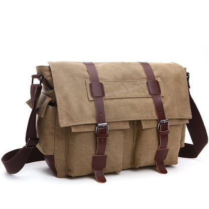 Men Business Messenger Bags For Men Shoulder Bag vintage Canvas Crossbody Pack Retro Casual Office Travel Bag eprolo