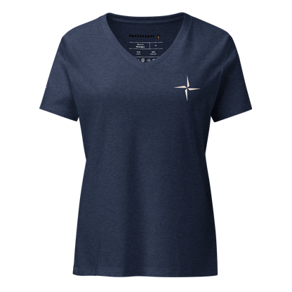 Damen V-Neck T-Shirt im Relax-Schnitt | Bella Canvas 6405CVC NORÐR Clothing