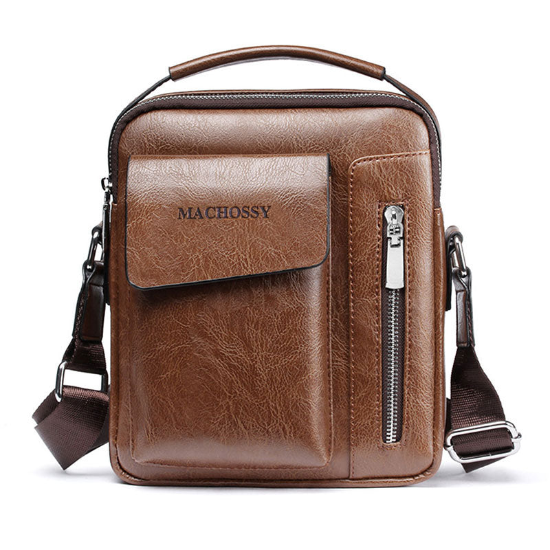 Casual Men Shoulder Bag Vintage Crossbody Bags High Quality Male Bag PU Leather Handbag Capacity Men Messenger Bags Tote Bag eprolo