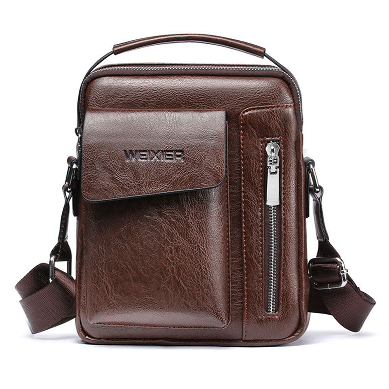 Casual Men Shoulder Bag Vintage Crossbody Bags High Quality Male Bag PU Leather Handbag Capacity Men Messenger Bags Tote Bag eprolo