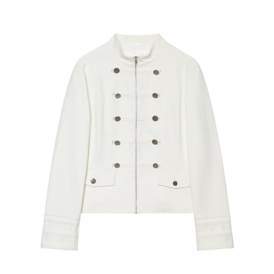 Commuting style stand up collar breasted suit jacket eprolo