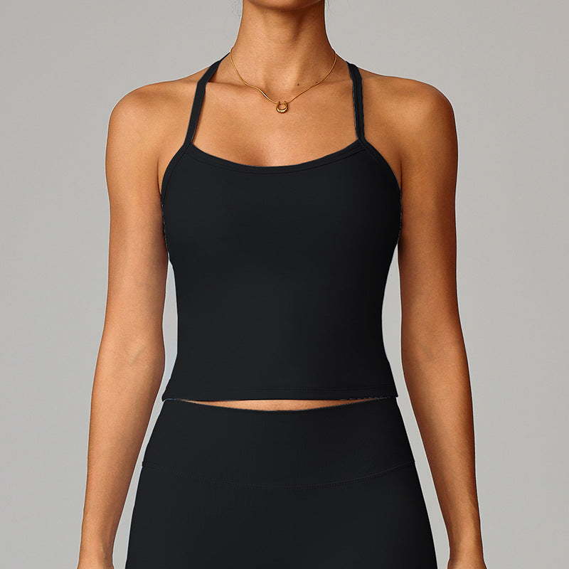 Beautiful back yoga vest quick drying fitness top eprolo