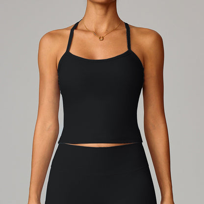 Beautiful back yoga vest quick drying fitness top eprolo