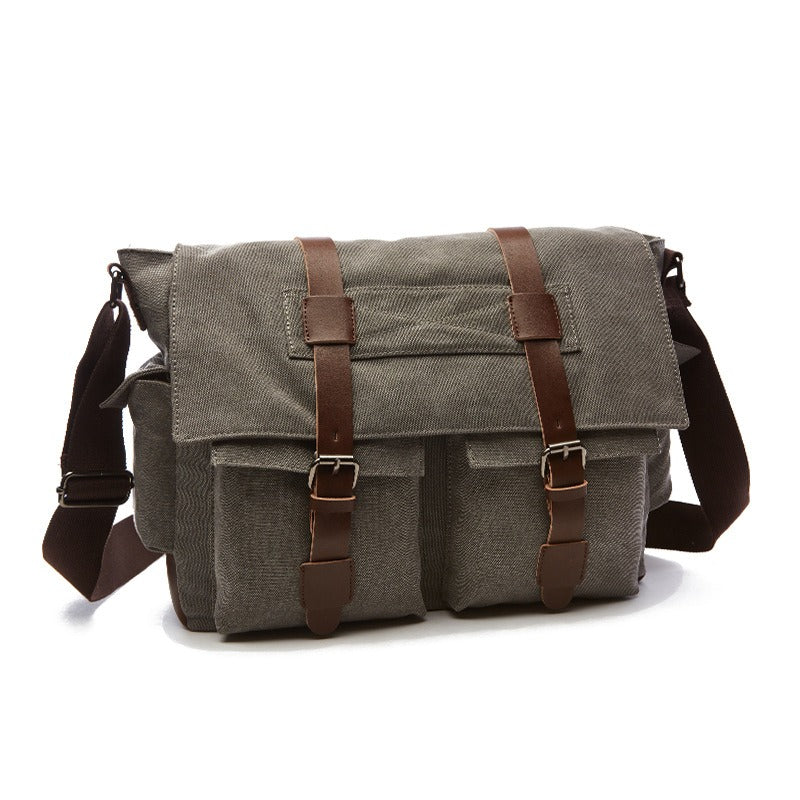 Men Business Messenger Bags For Men Shoulder Bag vintage Canvas Crossbody Pack Retro Casual Office Travel Bag eprolo