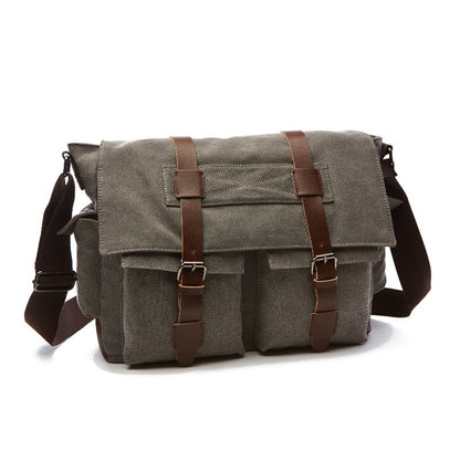 Men Business Messenger Bags For Men Shoulder Bag vintage Canvas Crossbody Pack Retro Casual Office Travel Bag eprolo
