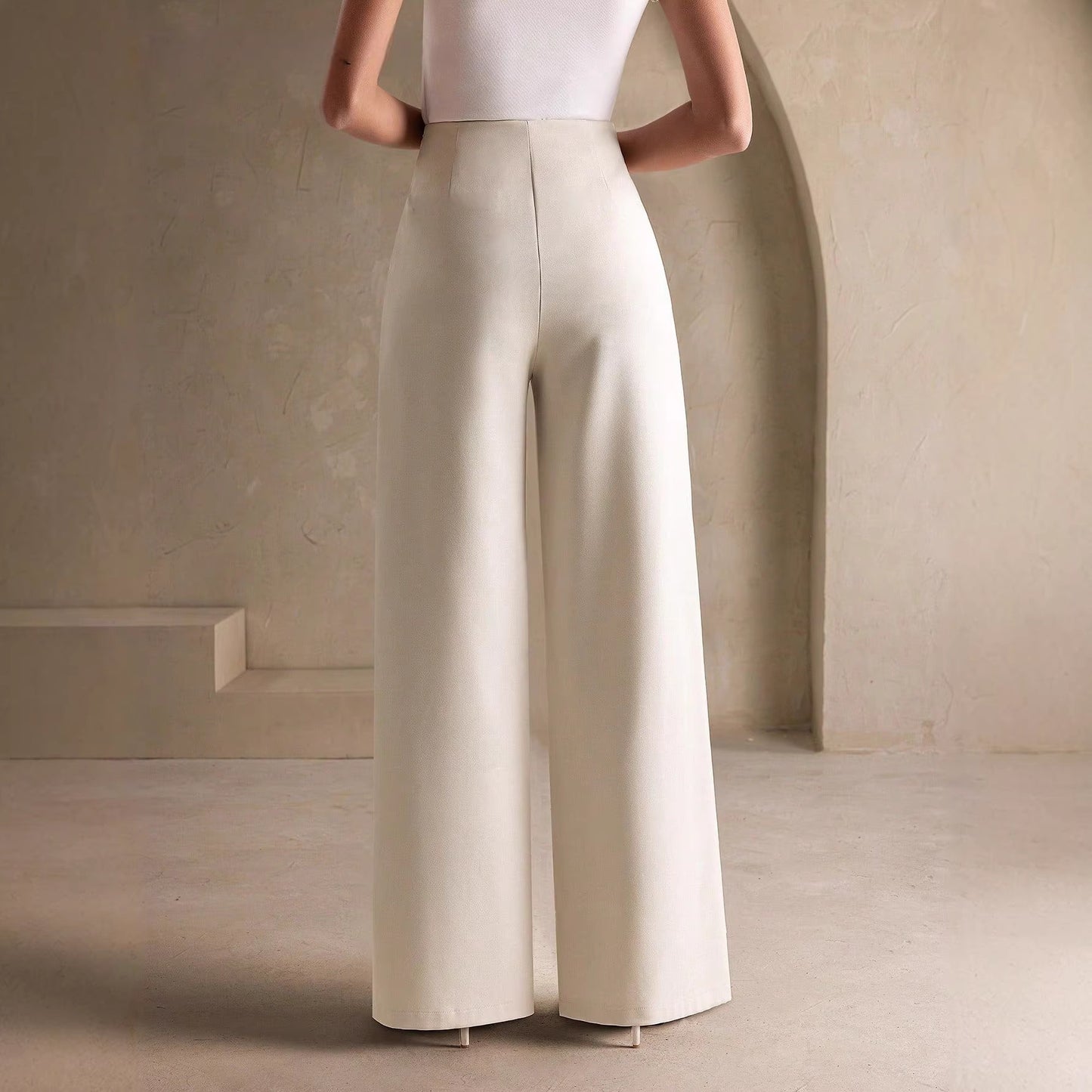 Loose hanging A-line wide leg pants eprolo