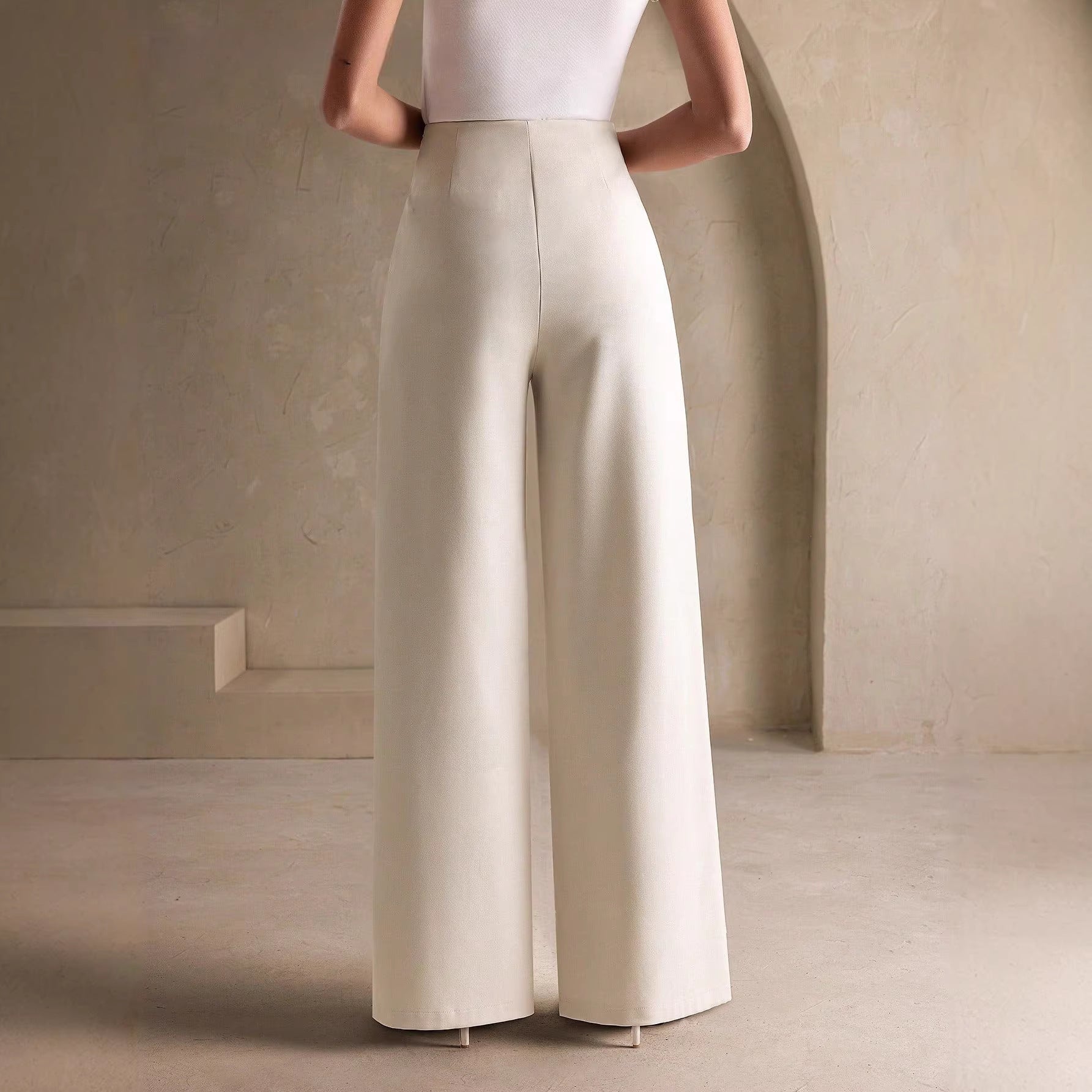 Loose hanging A-line wide leg pants eprolo