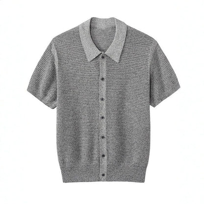 Classic Knit Short Sleeve Shirt for Men eprolo