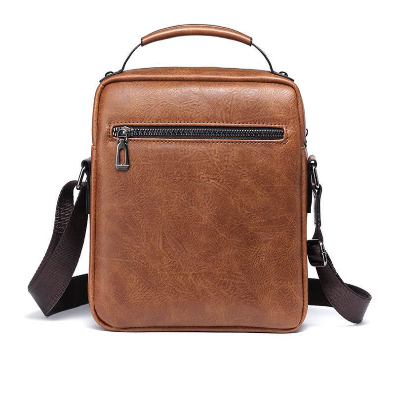 Casual Men Shoulder Bag Vintage Crossbody Bags High Quality Male Bag PU Leather Handbag Capacity Men Messenger Bags Tote Bag eprolo