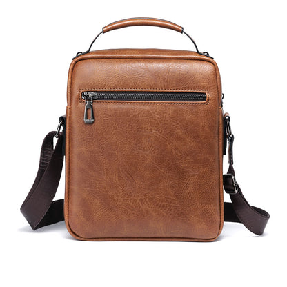Casual Men Shoulder Bag Vintage Crossbody Bags High Quality Male Bag PU Leather Handbag Capacity Men Messenger Bags Tote Bag eprolo