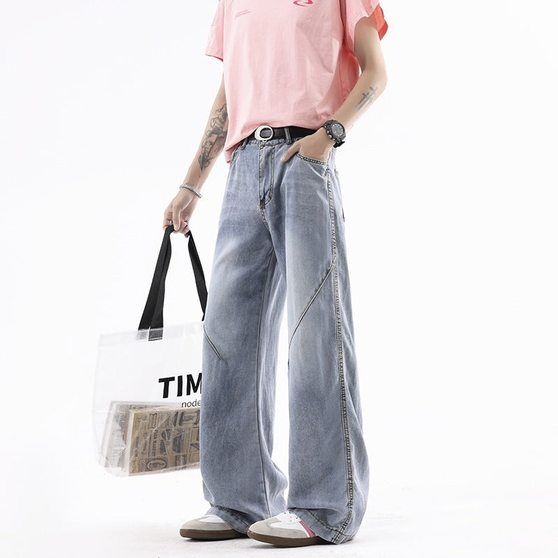 Light Blue Tencel Lyocell Jeans for Men eprolo