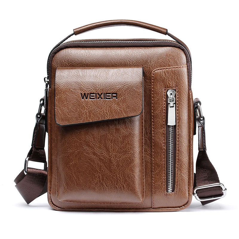 Casual Men Shoulder Bag Vintage Crossbody Bags High Quality Male Bag PU Leather Handbag Capacity Men Messenger Bags Tote Bag eprolo