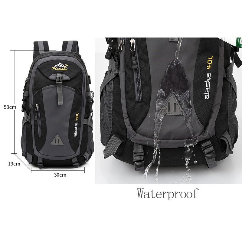40L unisex waterproof men backpack travel pack sports bag pack Outdoor Mountaineering Hiking Climbing Camping backpack for male eprolo