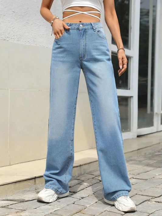 Mid Rise Wide Leg Jeans eprolo