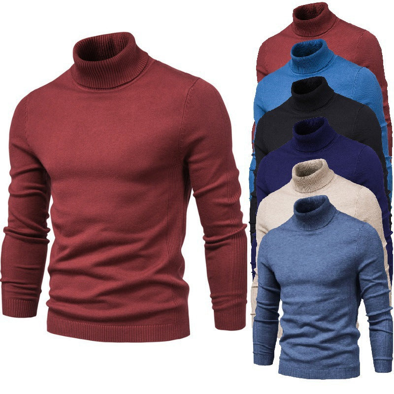 Slim fit high neck casual knitted sweater eprolo