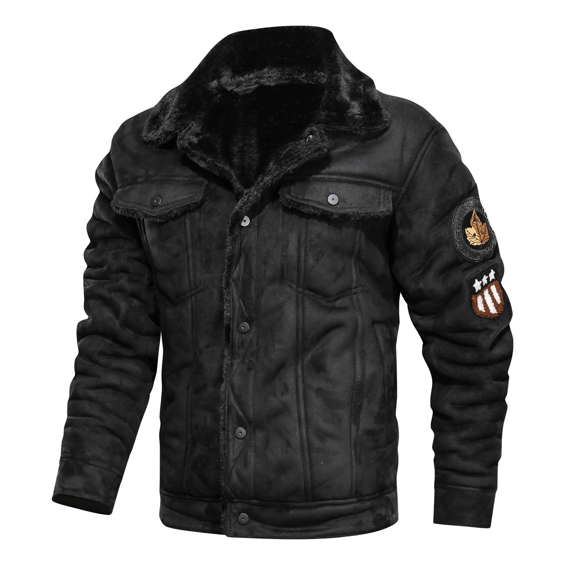 Men  Autumn Thick Warm Fleece Leather Jacket Coat Men Winter Outwear Casual Military Bomber Motor Biker Leather Jackets Men eprolo