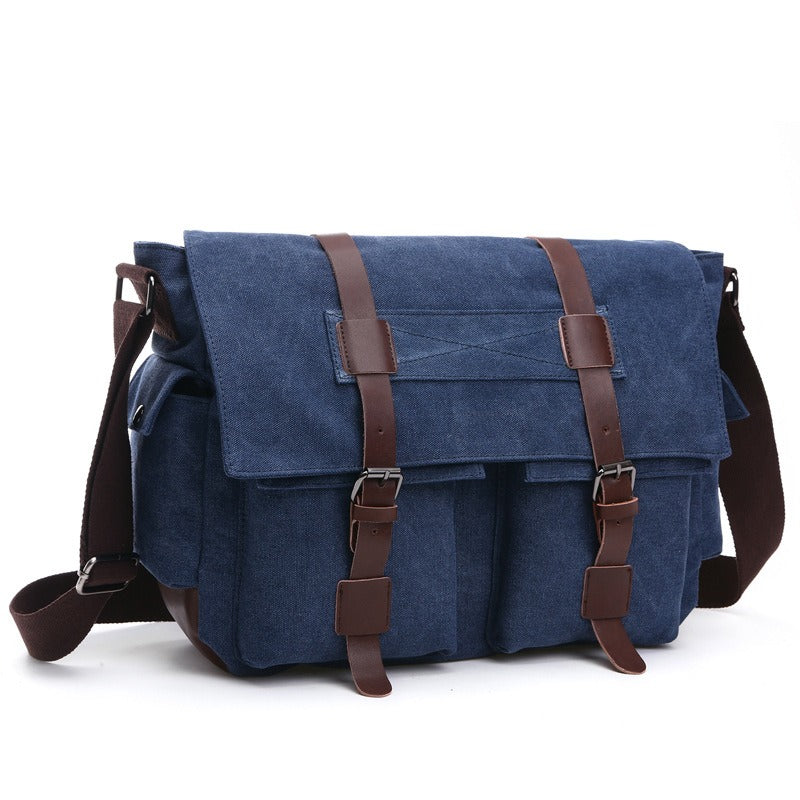 Men Business Messenger Bags For Men Shoulder Bag vintage Canvas Crossbody Pack Retro Casual Office Travel Bag eprolo