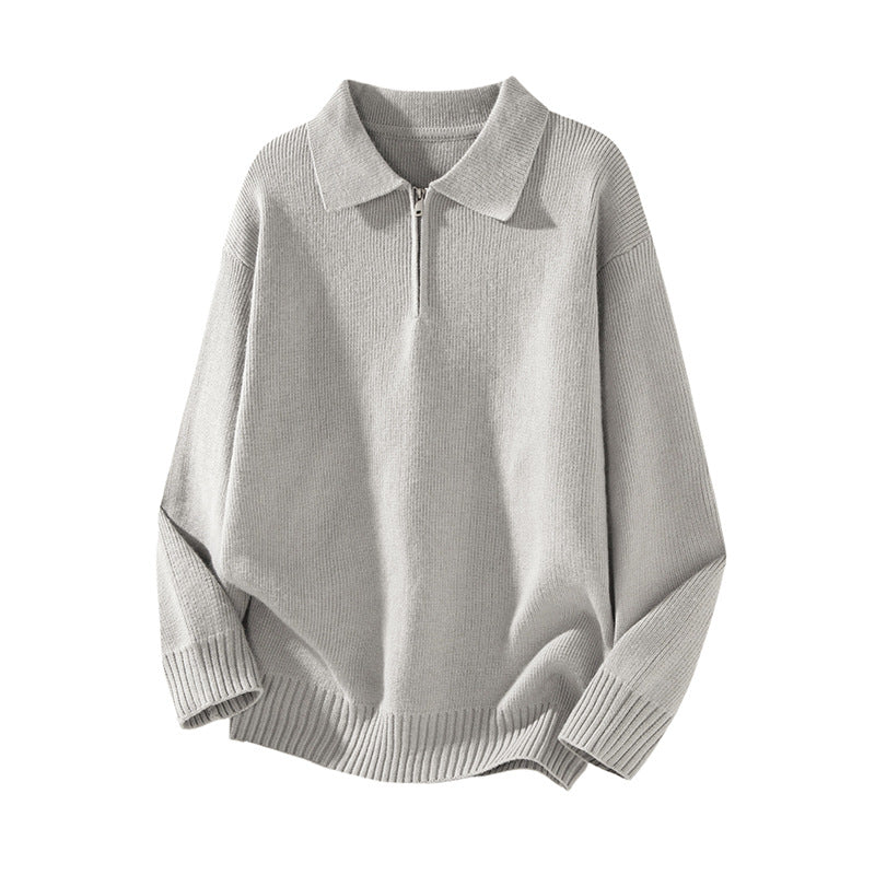 Simple Polo Neck Knitwear for Men and Women eprolo
