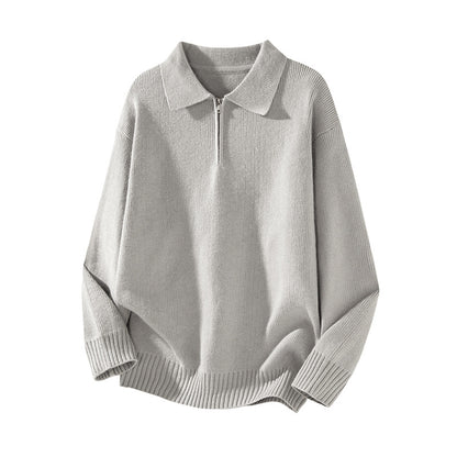 Simple Polo Neck Knitwear for Men and Women eprolo