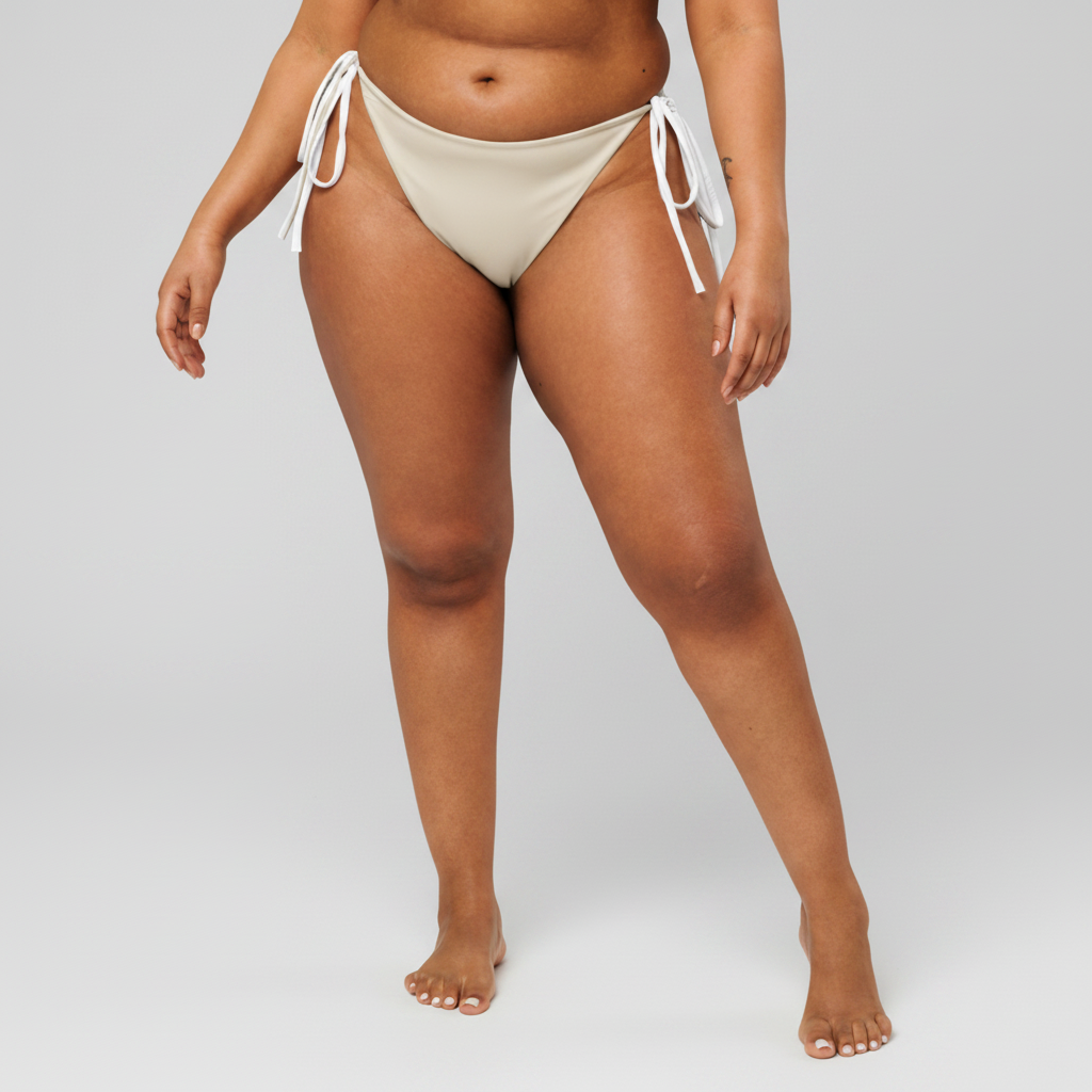 All-Over Print Recycled String Bikini Bottom NORÐR Clothing
