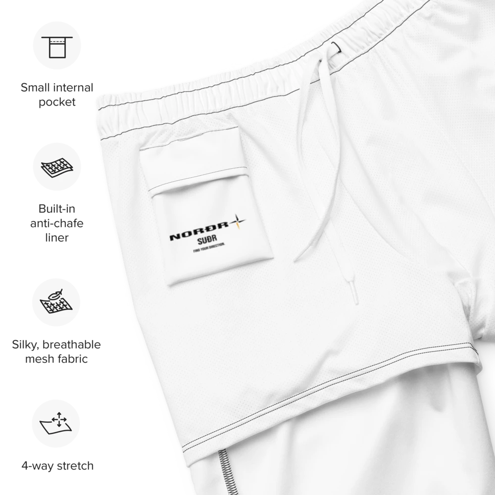 All-Over Print Recycled Swim Trunks