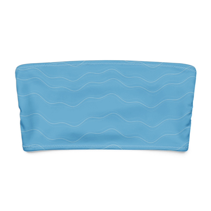 Recyceltes Bandeau-Bikinioberteil mit Allover-Print NORÐR Clothing
