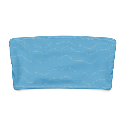 Recyceltes Bandeau-Bikinioberteil mit Allover-Print NORÐR Clothing