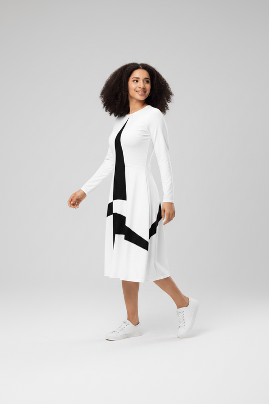Long Sleeve Midi Dress NORÐR Clothing