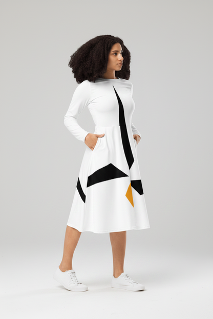 Long Sleeve Midi Dress NORÐR Clothing